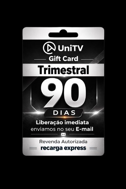 Gift Card UniTV 90 Dias — Código Digital Trimestral